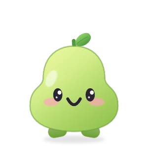 Baby: a round, chubby baby pear